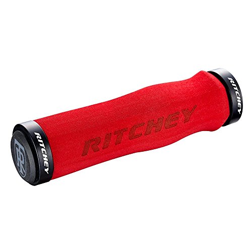 Ritchey WCS Ergo-Puños para Manillar de Bicicleta, Color Rojo 130 mm