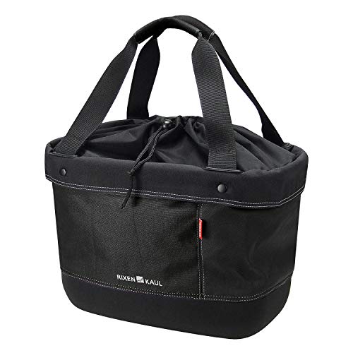 Rixen und Kaul Shopper Lenkertasche Klickfix Alingo Cesta para Manillar, Mujer, Negro, DE: 38 x 26 x 24 cm