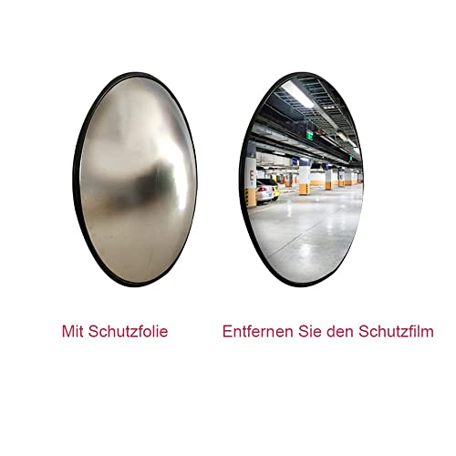 RMAN® Espejo convexo 30 cm espejo de tráfico profesional espejo de observación espejo de seguridad interior y exterior