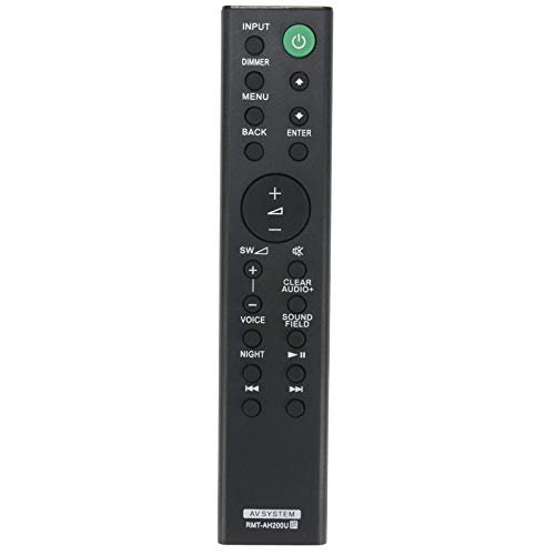 RMT-AH200U Mando a Distancia - VINABTY RMTAH200U AV System Reemplace Control Remoto para Sony HT-CT390 SA-CT390 SA-CT390 HT-RT3 SA-WRT3 SS-RT3 RMT AH200U RMT-AH200U Remote Control