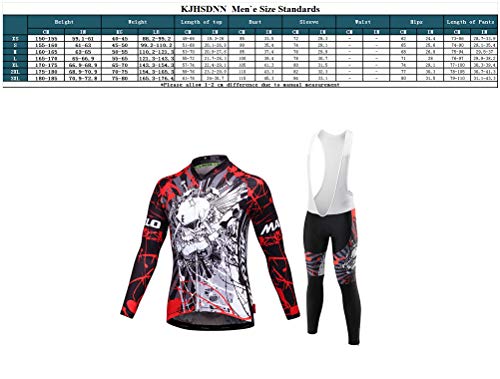 ROBO Maillots Ciclismo Hombre de Manga Larga Patchwork Novedades 14D Gel Resistente Elástico para Primavera Otoño Invierno