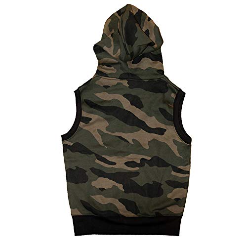 ROCK-IT Apparel®, Chaleco de Entrenamiento sin Mangas para Hombre, Sudadera, Jogging, Entrenamiento, Fitness, Tallas S-4XL Tank Top en Camuflaje Verde/marrón M