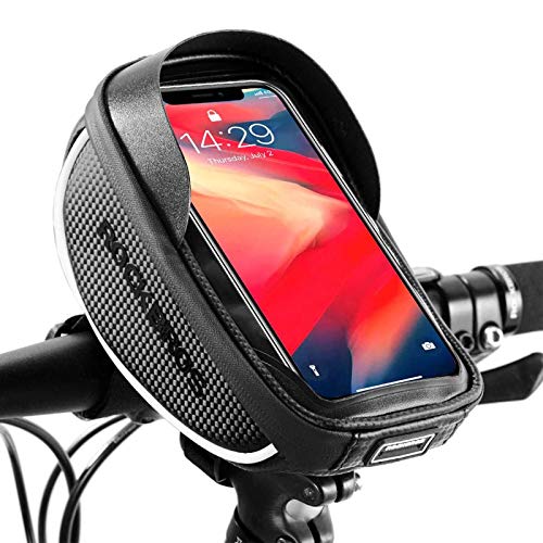 ROCKBROS Bolsa de Manillar de Bicicleta MTB Carretera para Teléfono Móvil de 6,5 Pulgadas con Pantalla Táctil para iPhone X XS MAX XR 8 7 Plus