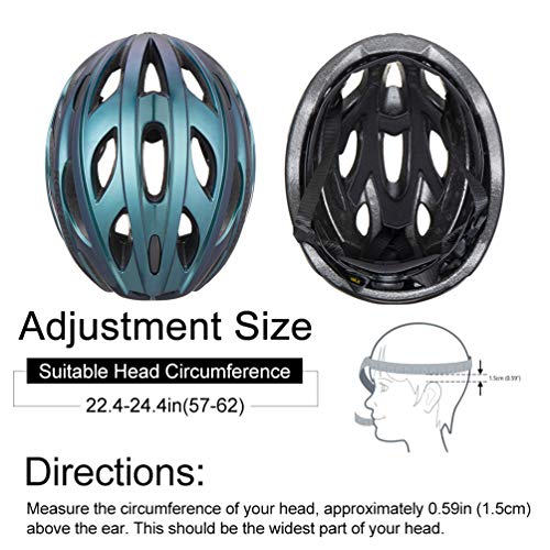 ROCKBROS Casco de Bicicleta MTB Montaña con Visera Magnética Desmontable para Adulto Hombres Mujeres Ciclismo (Azul)