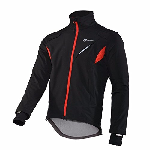 ROCKBROS Chaqueta y Pantalones para Ciclismo Térmicos Impermeables de Invierno con Forro Polar para Bicicleta Running Deportes, Unisex