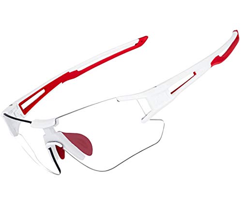 ROCKBROS Gafas de Sol Fotocromáticas Lentes Transparentes para Bicicleta MTB Montaña Ciclismo Running Deportes Unisex