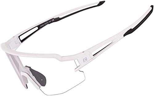 ROCKBROS Gafas de Sol Fotocromáticas Transparentes para Bicicleta Ciclismo Running Deportes al Aire Libre Protección UV400 para Hombres y Mujeres