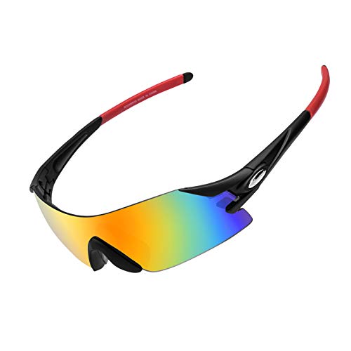 ROCKBROS Gafas Deportivas de Sol Polarizadas Protección UV400 para Hombres Mujeres Bicicleta MTB Ciclismo Deportes al Aire Libre