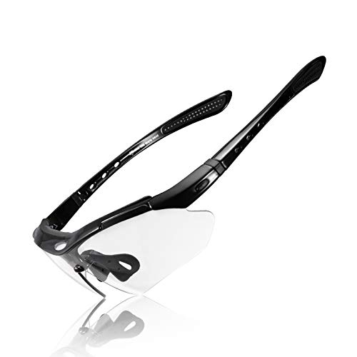 ROCKBROS Gafas Fotocromáticas Lente Transparentes Deportivas Protección UV400 para Ciclismo Bicicleta Running Conducir, Unisex