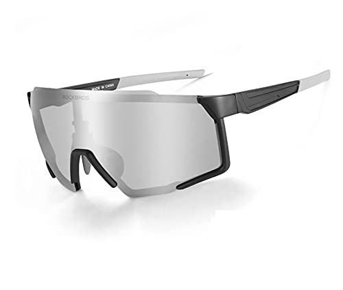 ROCKBROS Gafas Fotocromáticas/Polarizadas de Bicicleta Protección UV400 para Ciclismo Running Conducción Pesca, Unisex