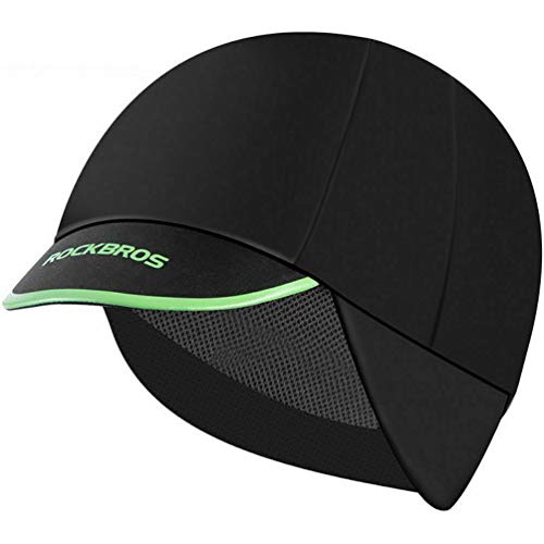 ROCKBROS Gorra con Orejas de Invierno Anti Viento Transpirable para Ciclismo Pesca Running Moto Esquí Snowboard Deportes al Aire Libre Unisex Negro