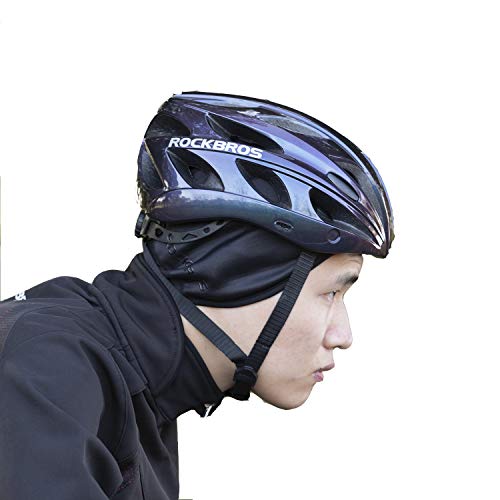 ROCKBROS Gorro con Orejas de Invierno con Forro Polar para Ciclismo Pesca Running Moto Esquí Snowboard Escalada Deportes al Aire Libre Unisex Negro