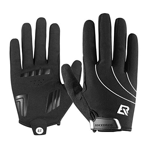 ROCKBROS Guantes Deportivos para Hombres Mujeres con Pantalla Táctil Antideslizantes para Bicicleta MTB Ciclismo Deportes