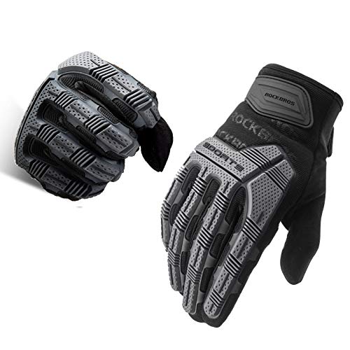 ROCKBROS Guantes Moto Ciclismo Invierno Pantalla Táctil Protector para ATV BMX Bicicleta MTB Deportes al Aire Libre, Unisex