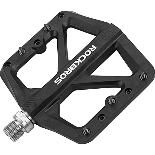 ROCKBROS Pedales Bicicleta MTB Carretera Nylon Plataforma Grande Antideslizantes Rodamiento Sellado