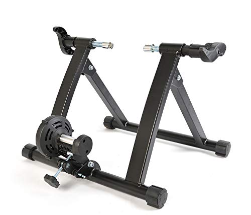 ROCKBROS Rodillo Magnético Ciclismo para Entrenamiento Ejercicio en Interiores, Soporte de Entrenador Plegable, Negro