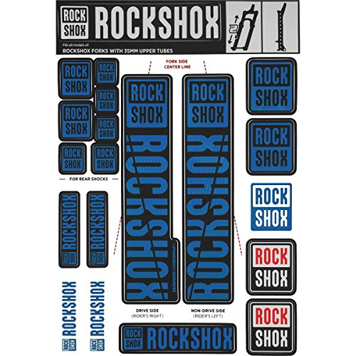 RockShox Pegatinas de 35 mm Pike/Lyrik/Yari/Domain/Revelation, 11.4318.003.511 Piezas de Repuesto, Azul, Estándar
