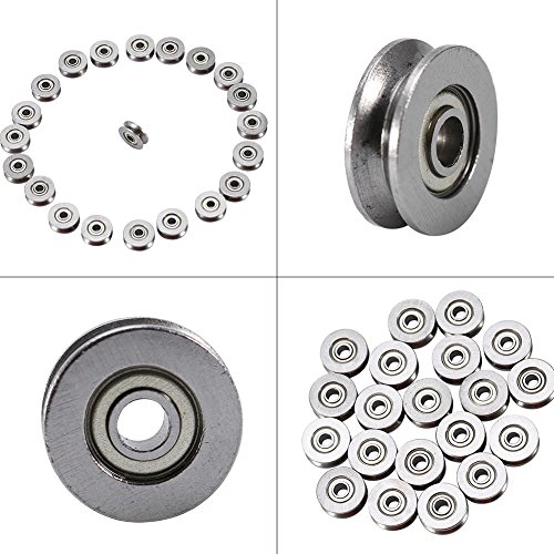 Rodamiento de Acero al Carbono V623ZZ Duradero Doble Blindaje Ranura en V de 1.4 Milimetro Rodamientos Especiales Utilizados Principalmente en Sistemas de Movimiento Lineal Recta 3 * 12 * 4mm