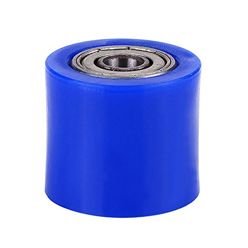 Rodillo de cadena Suuonee, guía de rueda de polea tensora de rodillo de cadena universal de 8 mm para motocicleta Dirt Bike Enduro(Azul)