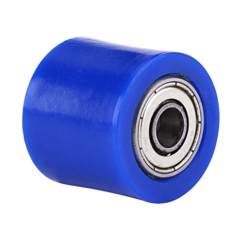 Rodillo de cadena Suuonee, guía de rueda de polea tensora de rodillo de cadena universal de 8 mm para motocicleta Dirt Bike Enduro(Azul)