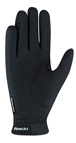 Roeckl Chester Guantes De Equitación Ante - Negro, 8