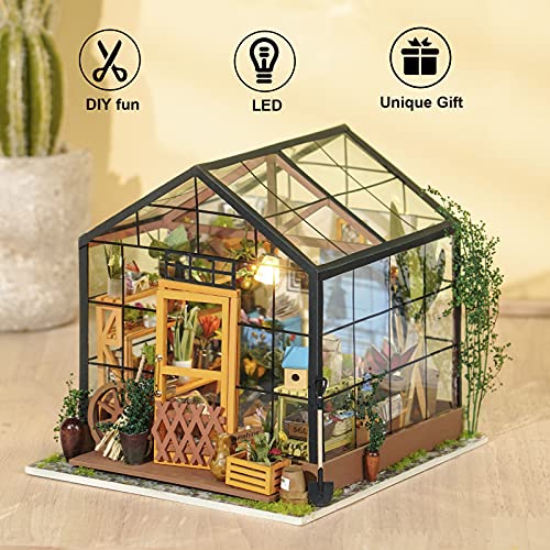 Rolife 3D DIY Modelo de casa de muñecas con Luces Miniatura de Madera Kits de Muebles niñas-niños 14 15 16 17 18 años de Edad hasta Juguetes(Cathy's Flower House)