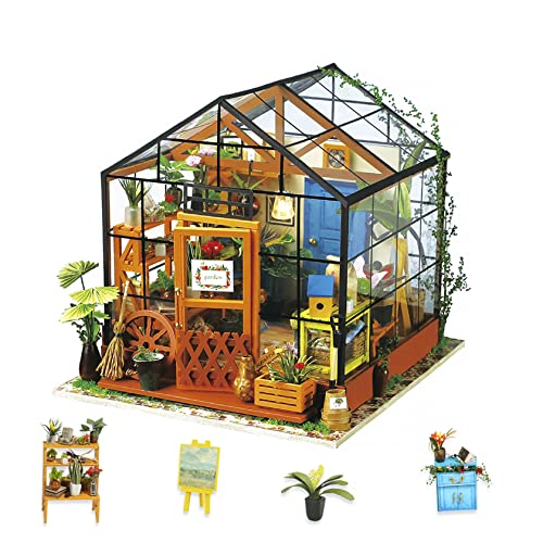 Rolife 3D DIY Modelo de casa de muñecas con Luces Miniatura de Madera Kits de Muebles niñas-niños 14 15 16 17 18 años de Edad hasta Juguetes(Cathy's Flower House)