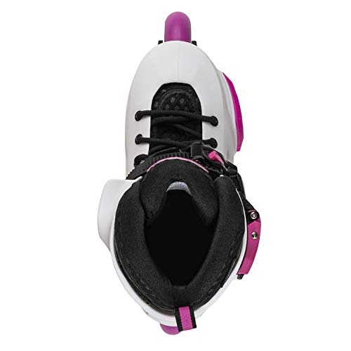 Rollerblade Apex 210 - Patines en línea para niña, Color Blanco y Rosa