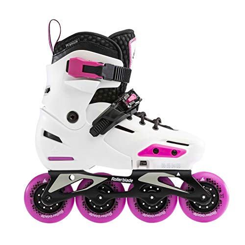 Rollerblade Apex 210 - Patines en línea para niña, Color Blanco y Rosa