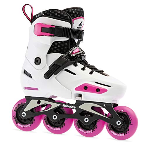 Rollerblade Apex 210 - Patines en línea para niña, Color Blanco y Rosa