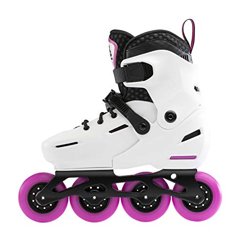 Rollerblade Apex 210 - Patines en línea para niña, Color Blanco y Rosa