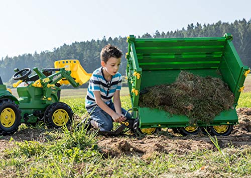 Rolly Toys 12/504/3 Rollymulti Trailer John Deere - Remolque de juguete de 3 ejes , Modelos/colores Surtidos, 1 Unidad