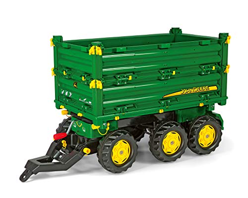 Rolly Toys 12/504/3 Rollymulti Trailer John Deere - Remolque de juguete de 3 ejes , Modelos/colores Surtidos, 1 Unidad