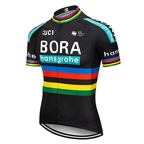 Ropa Ciclismo Hombre Maillot Ciclismo Cortos Malla Transpirable y Cierre de Cremallera