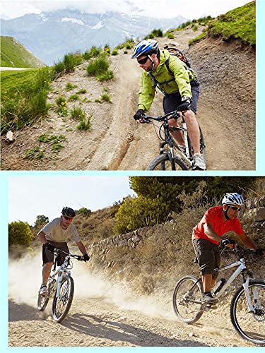 Ropa Ciclismo- Traje Maillot Manga Largo Hombres+Pantalones 20D Gel Acolchado -Conjunto Ropa Entretiempo Para Deportes Aire Libre Invierno/Otoño Transpiración PolarTermica Bike MTB Jerseys (3,XL)