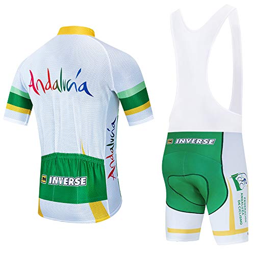 Ropa Ciclismo Verano Hombre Equipacion Traje Ciclismo Hombre Maillot Ciclismo + Pantalon Bicicleta para Ropa Ciclista MTB