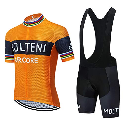 Ropa Ciclismo Verano Hombre Equipacion Traje Ciclismo Hombre Maillot Ciclismo + Pantalon Bicicleta para Ropa Ciclista MTB