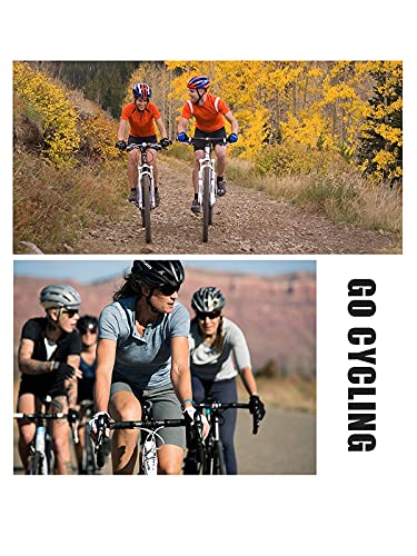 Ropa De Ciclismo - Maillot Ciclismo Mujer -Traje Largo Para Ciclismo Mujer+pantalones De Ciclismo Largos19D Gel Acolchado-MTB Ciclismo Maillots-Transpirable Y Muy Elástico Polar Térmico (1,XS)