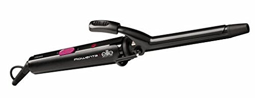 Rowenta Elite CF2112F0 - Moldeador rizador de cabello de 16 mm de diámetro de temperatura máxima 180ºC con recubrimiento cerámico iónico y punta fría de seguridad, color Negro