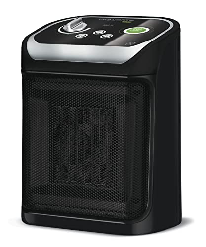 Rowenta Mini Excel Eco Safe SO9266 - Calefactor cerámico de rápido calentamiento con potencia regulable de 1.000 W o 2.000 W, termostato, función Eco, función silence solo 50 dBA