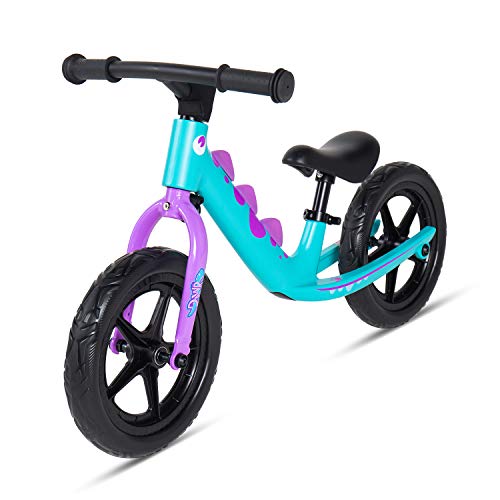 RoyalBaby Bicicleta de Equilibrio Primera RAWR Bicicleta para niños Bicicleta sin Pedales Bici para Aprender a Mantener el Equilibrio 12 Pulgadas Azul