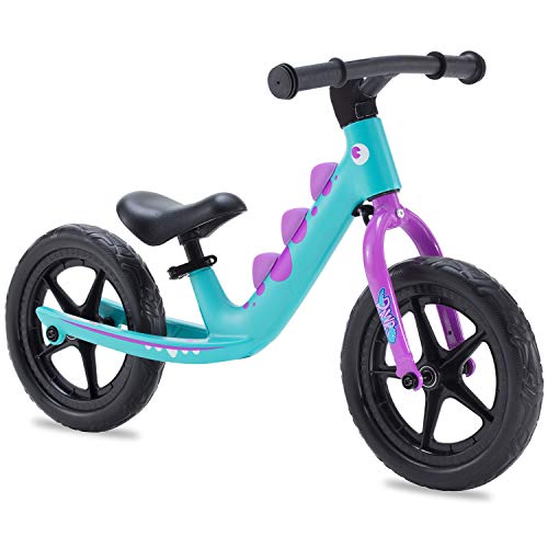 RoyalBaby Bicicleta de Equilibrio Primera RAWR Bicicleta para niños Bicicleta sin Pedales Bici para Aprender a Mantener el Equilibrio 12 Pulgadas Azul