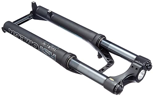 RST Omega TNL - Horquilla de suspensión para Ruedas de 26", Color Negro Brillante