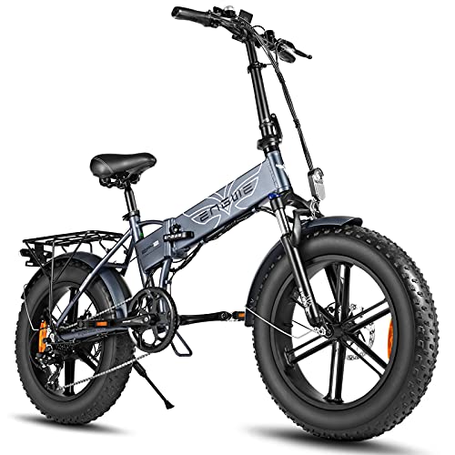 RUBAPOSM Bicicletas Eléctricas Plegables para Adultos, Velocidad Máxima de Desplazamiento 45 KM/H, Viaje Al Aire Libre de Bicicleta de Bici de Montaña Eléctrica Todo Terreno de 20 Pulgadas