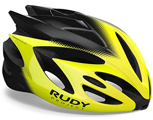 Rudy Project Rush - Casco de Bicicleta - Amarillo/Negro Contorno de la Cabeza M | 54-58cm 2019