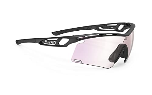 RUDY PROJECT Tralyx+ - Gafas de sol deportivas (efecto fotocromático), color negro mate
