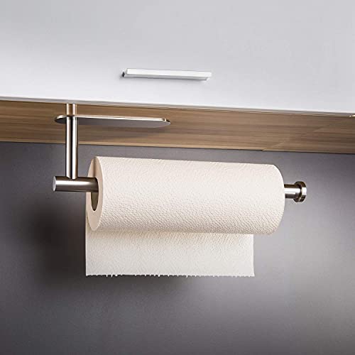 RUICER Portarollos Cocina - Porta Rollos Papel de Cocina Adhesivo Soporte Rollo Cocina Pared Acero Inoxidable