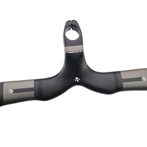 RXL SL 28,6 mm Integrado Manillar para Bicicleta de Carbono Gris 3K Mate enrutamiento Interno 420-110mm