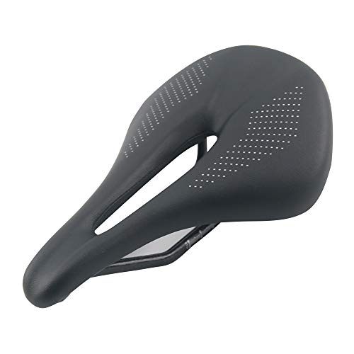 RXL SL sillines Bicicleta, MTB sillín de Cuero de Bicicleta 3k monturas de Fibra de Carbono 7 * 10 mm Asiento Delantero Estera de Bicicleta de montaña sillín de Gel de Cuero Suave(245 * 150mm)