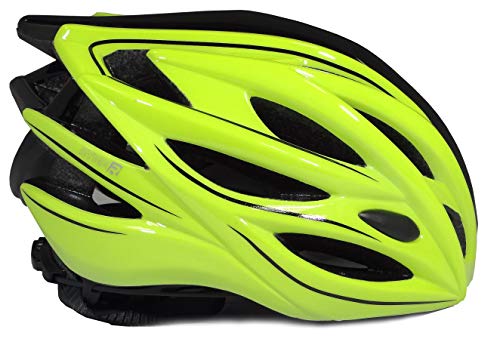 RYMEBIKES Casco Elite - Amarillo Fluor, M/L 58-61 CM